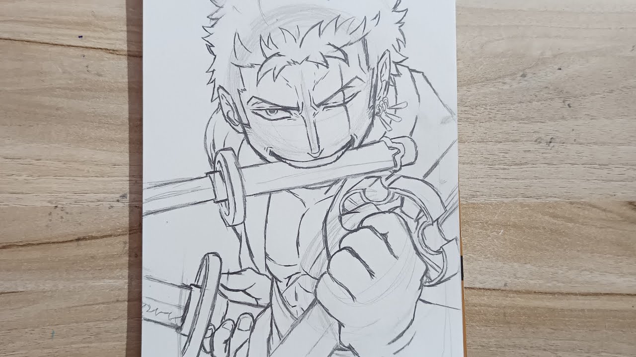 drawing zoro part 2