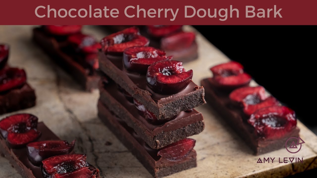Chocolate Cherry Cookie Dough Bark | Easy Summer Recipe