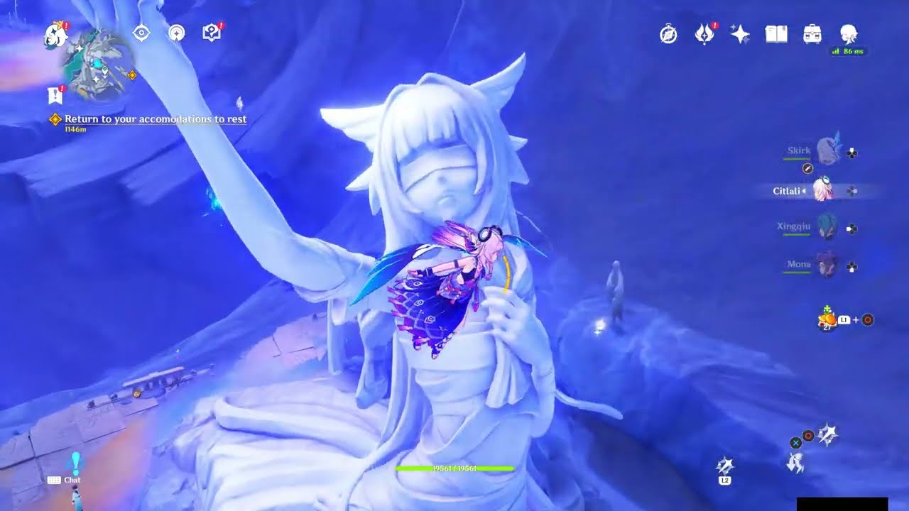 Fastest way to get Lunoculus at The Moon Maiden Statue - Genshin Impact