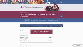 Master market access: tariffs, requirements and business partners [Market Information module Part 2]