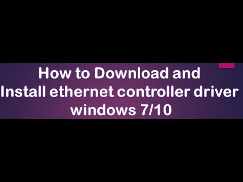 ethernet controller driver download