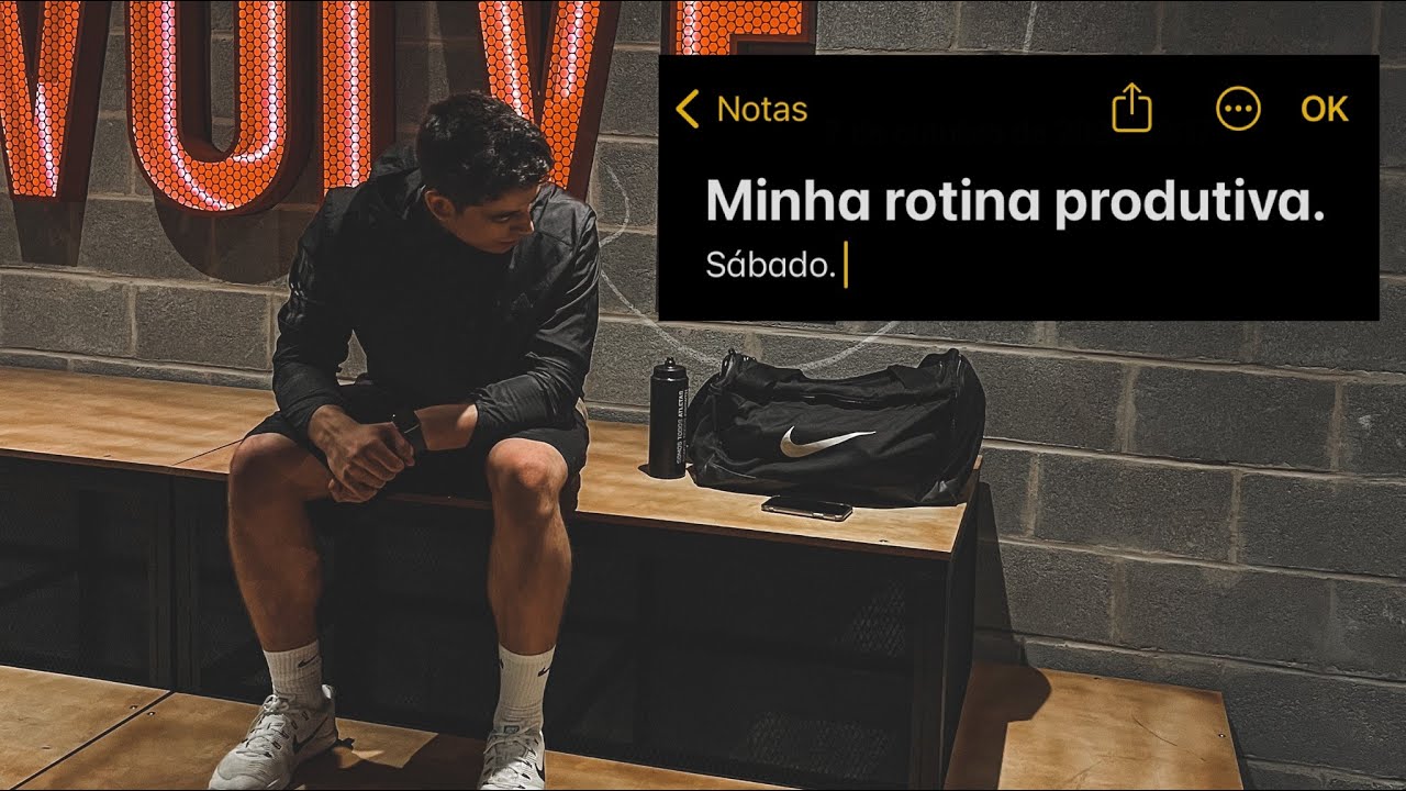 Um dia na minha rotina produtiva | Treino, estudo e trabalho no sábado.