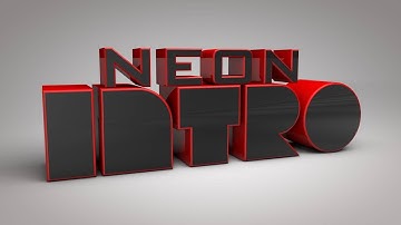 Cinema 4D & After Effects Tutorial -Intro Neon - After Effects Cinema 4D Tutorial 2018