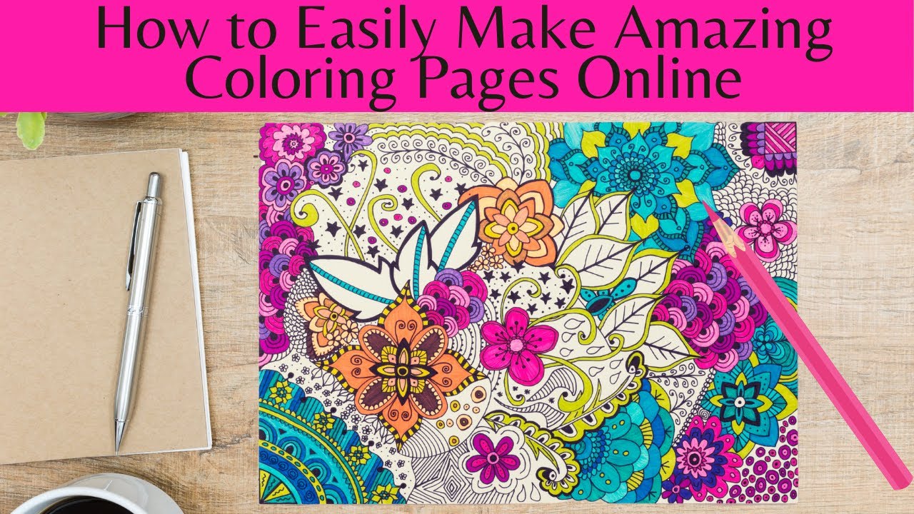 Make Your Own Coloring Book: FREE Tutorial