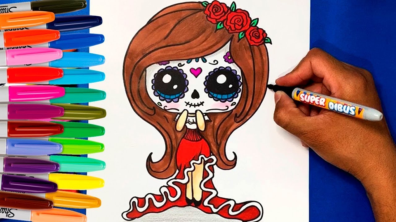 COMO DIBUJAR UNA CALAVERA CATRINA PARA EL DIA DE MUERTOS - thptnganamst.edu.vn