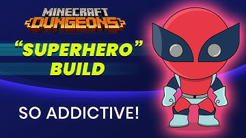 "SUPERHERO" Build - Agile & Powerful Roll/Melee Build | Minecraft Dungeons