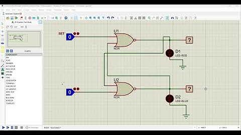 Simulasi SR Flip Flop di Proteus | Belajar Rangkaian Digital Dasar