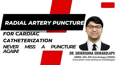 Radial artery puncture technique tutorial