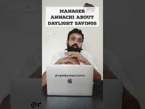 Daylight Savings😅 by Manager அண்ணாச்சி | Nellai Slang | IT jokes | Ramkumar Comic #shorts