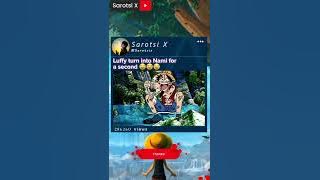 Luffy berubah menjadi Nami sebentar #Luffy #Nami #Onepiece