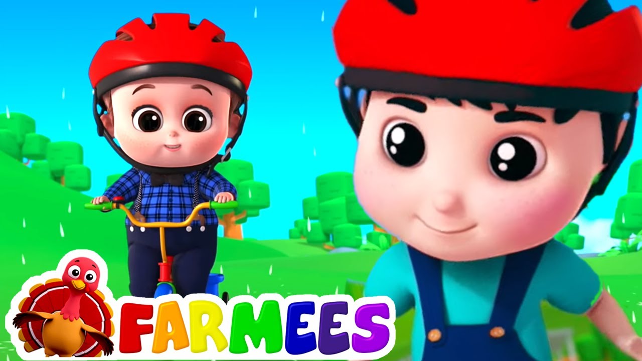 Vamos andar de bicicleta | Poemas para crianças | Vídeos educativos | Farmees Português | Animação