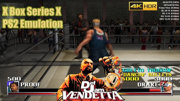 Def Jam Vendetta PS2 X Box Series X Emulation - 4K HDR #retrogaming #ps2 #retroarch
