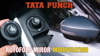 Tata Punch Accomplished model | Autofold miror with Center locking | Modification | DIY
