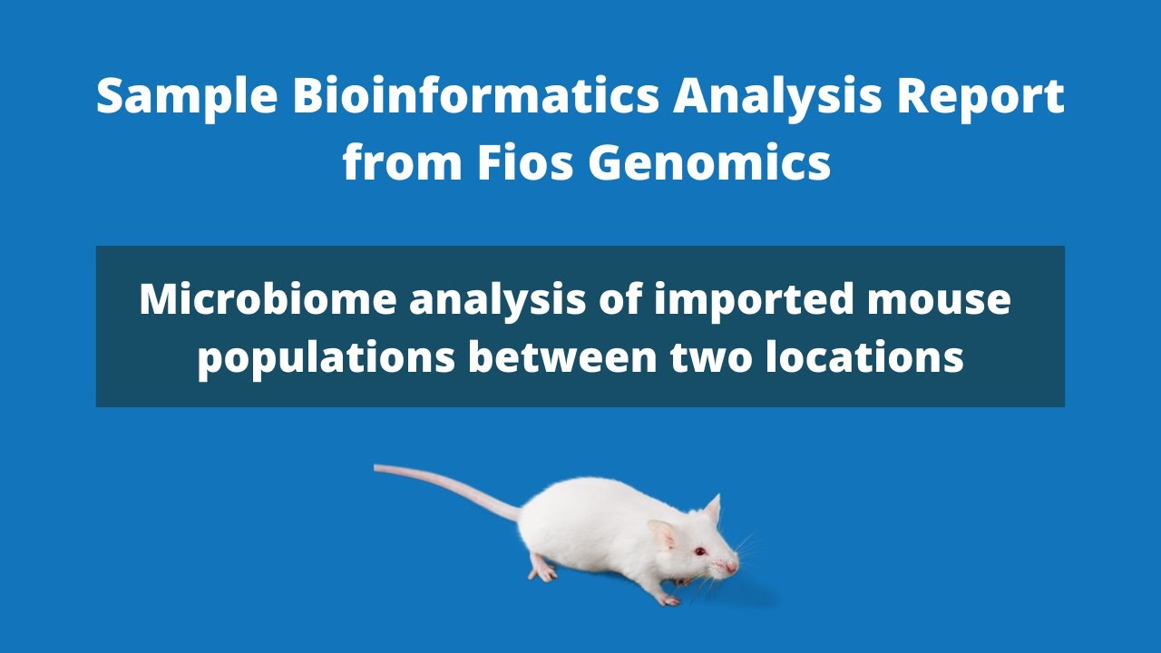 Mouse Population Microbiome analysis of imported mouse populations between two locations ...