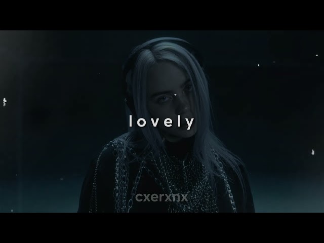 billie eilish, khalid - lovely (slowed + reverb) class=