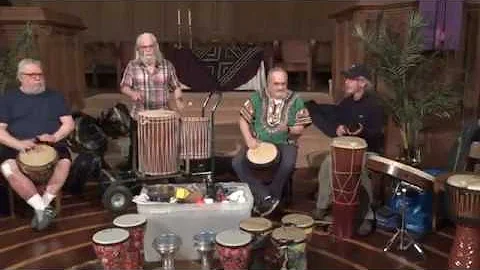 Richard Reiter's spiritual drum circle workshop