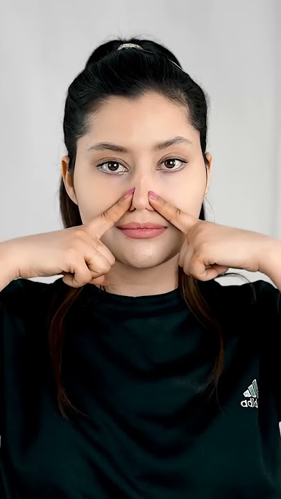 Make your Nose slimmer.Get ready for exercise at home#noseworkout