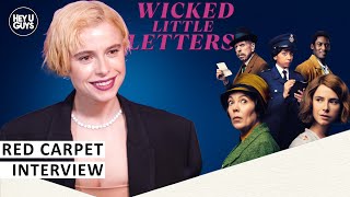 Jessie Buckley - Wicked Little Letters European Premiere Red Carpet Interview