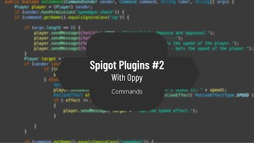 Commands | Spigot Plugin Tutorial