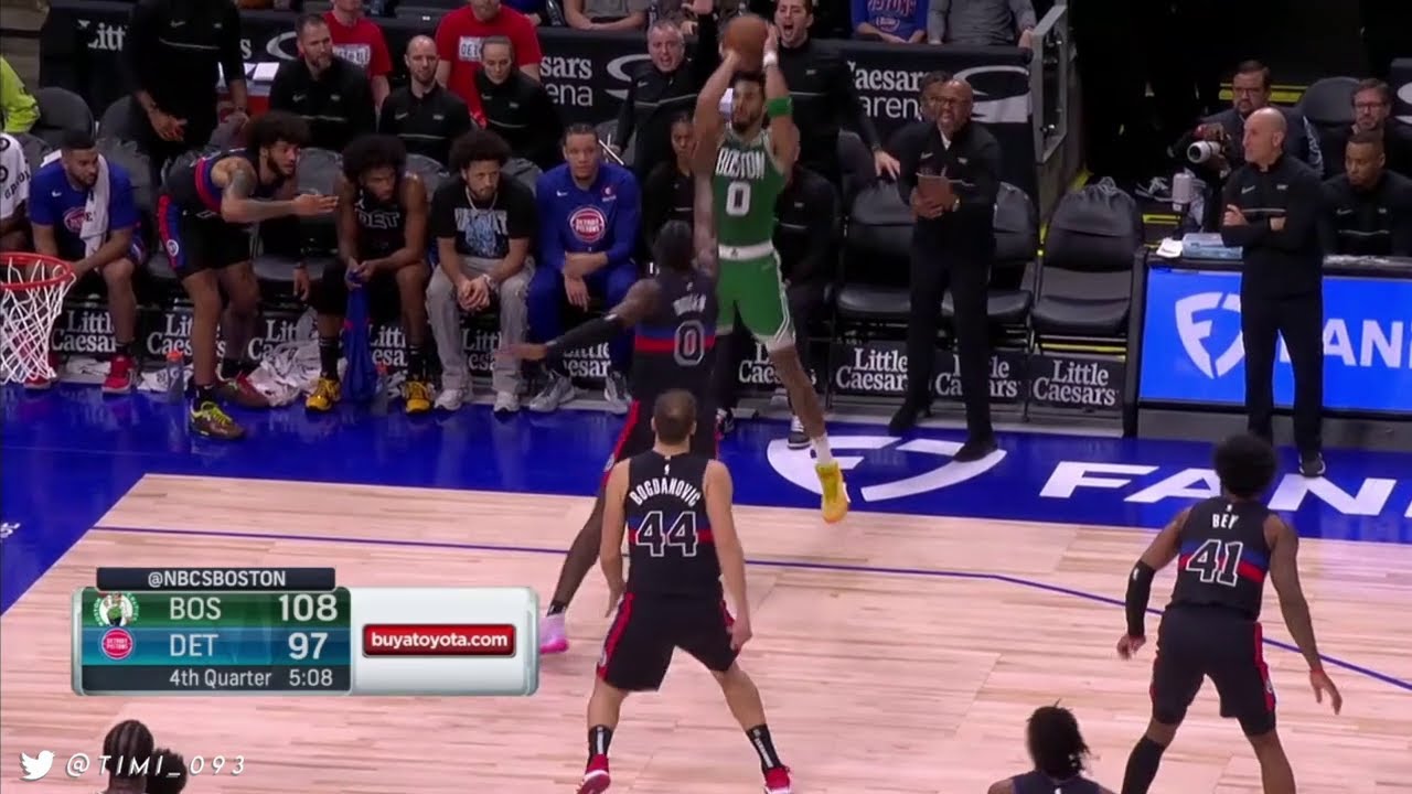 Jayson Tatum Highlights vs Detroit Pistons (43 pts, 10 reb, 3 ast