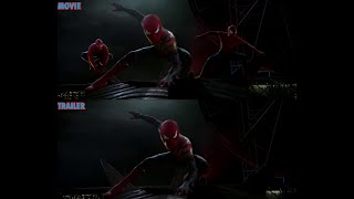 Spider-Man : No Way Home Trailer v/s Movie Comparison