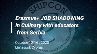 Erasmus+ Job Shadowing in Culinary, Limassol Cyprus 2020