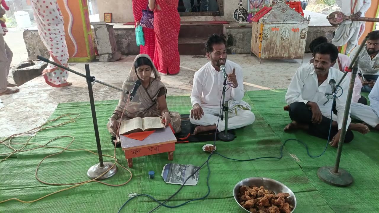 अखंड हरिनाम सप्ताह तपे निमगाव वाचक लक्ष्मी तांदळे सूचक चांगदेव महाराज तांदळे