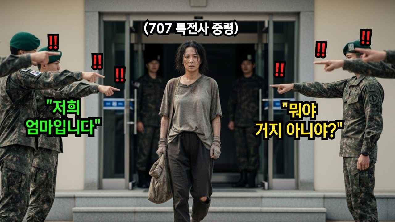 아들 면회 온 초라한 행색의 여군에게 '거지'냐고 비웃던 군인들, 그러나 그녀는 최연소 특전사 중령이었고, 곧 부대를 뒤집어버렸다