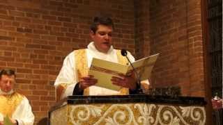Exultet (English) at the Easter Vigil Sung by Deacon Matthew Stehling
