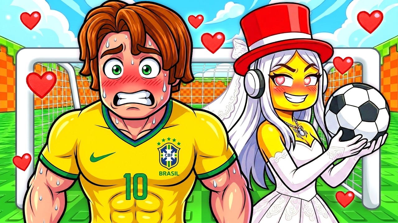 She ONLY Wanted To MARRY SOCCER PLAYERS In Kick A Lucky Block!