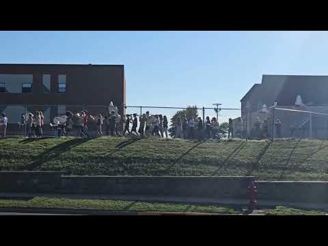 Tomah Middle School Band Cranfest Parade Practice 9-25-2024