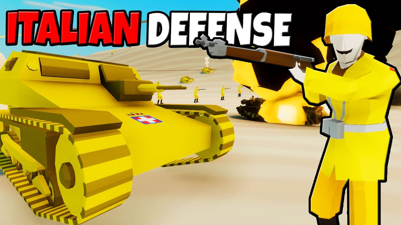 Desperate ITALIAN ARMY Defensive Line! - Total Tank Simulator: Battle Simulator