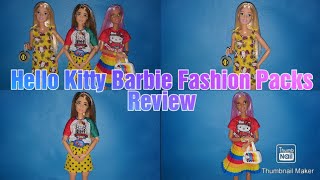 Adult Doll Collector: Hello Kitty Barbie Fashion Packs Review
