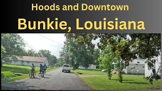 Downtown and Hoods in Bunkie, LA | Dash Cam Driving Tour Louisiana 4K