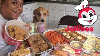 Epic Jollibee Food Challenge / Mukbang 5k Subs Thankyou!