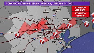 Houston weather: A look back at yesterday's tornadoes, plus cool temperatures ahead