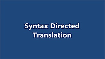 Syntax Directed Translation│Compiler Design│Part# 33│Learn CSE Malayalam