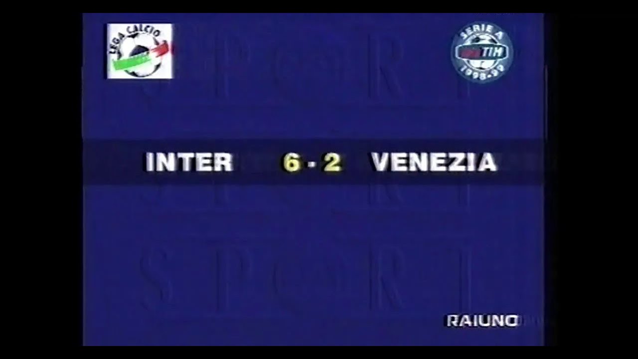 1998-99 (16^ - 10-01-1999) INTER-Venezia 6-2 Servizio 90°Minuto Rai1