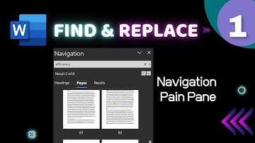 How To Find In Microsoft Word? Pt. 1 | Navigation Pane | Efficiency 365