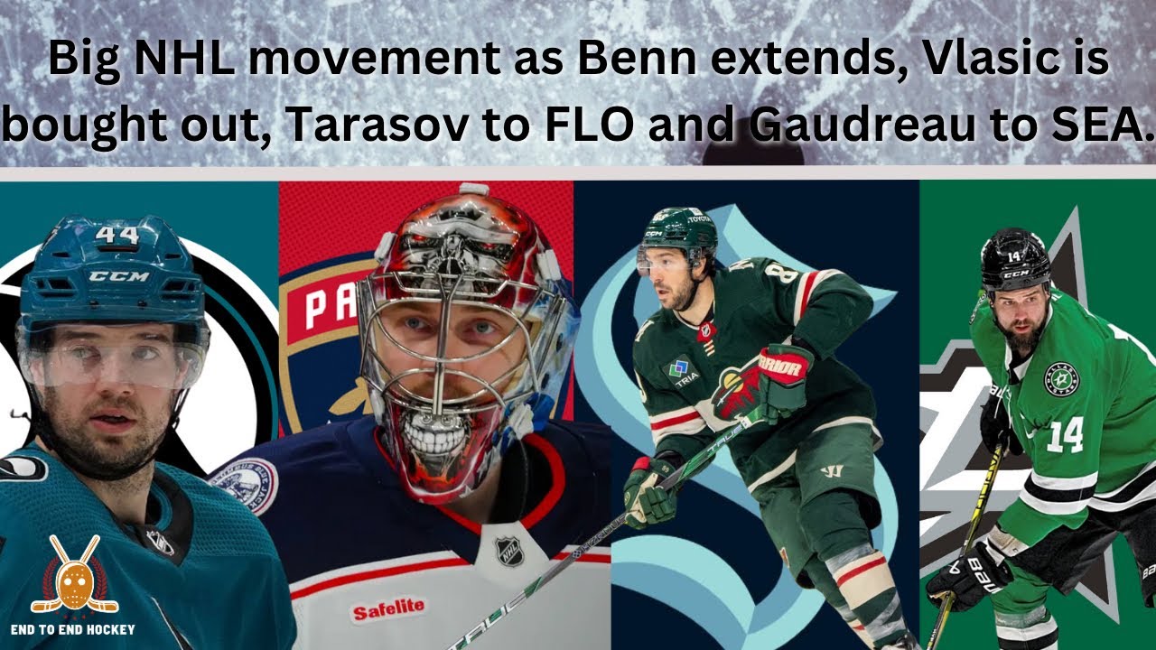 NHL Trades: Tarasov dealt to CBJ, Gaudreau acquired by SEA, Benn stays in DAL + more updates.