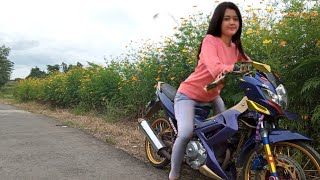 Modifikasi satria fu simpel versi lagu jawa(ojo ngece karo wong ora duwe)