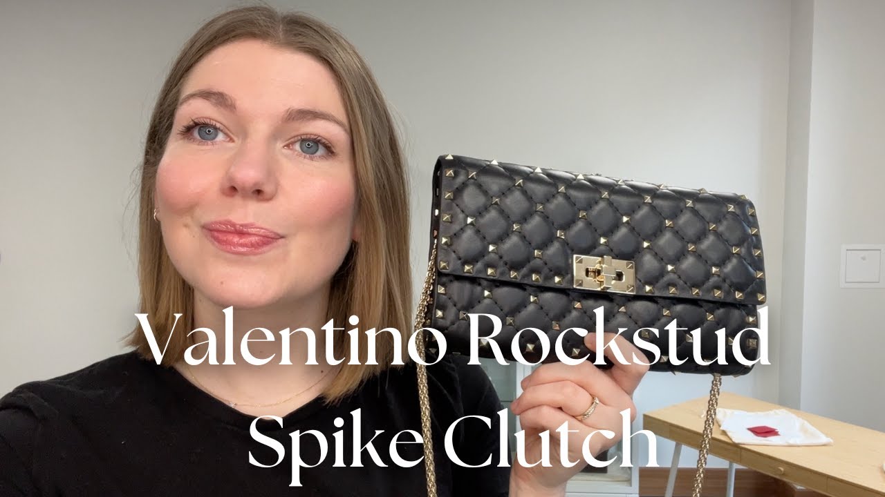 Valentino Rockstud Spike Clutch Bag Review