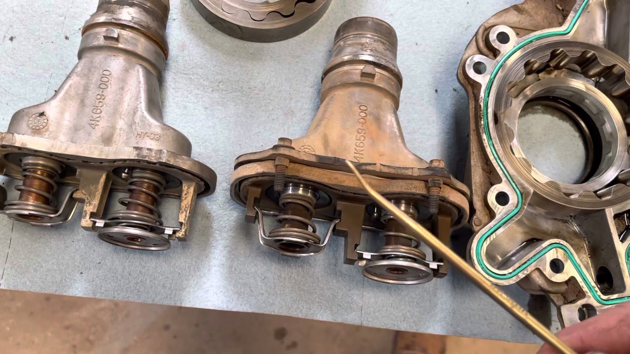 Ford 6.4 overheating issues, thermostat concerns, cavitation, crankshaft seal mystery