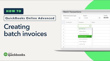 How to create batch invoices | QuickBooks Online Advanced
