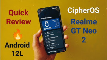 Cipher OS for Realme GT Neo 2 | Android 12L in gt neo 2 | Quick review | Antutu benchmark test