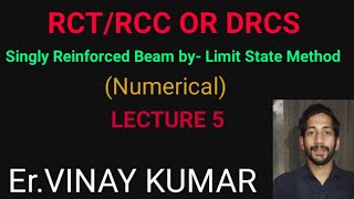 Civil Engg - RCT/RCC OR DRCS // Singly Reinforced Beam // Numerical