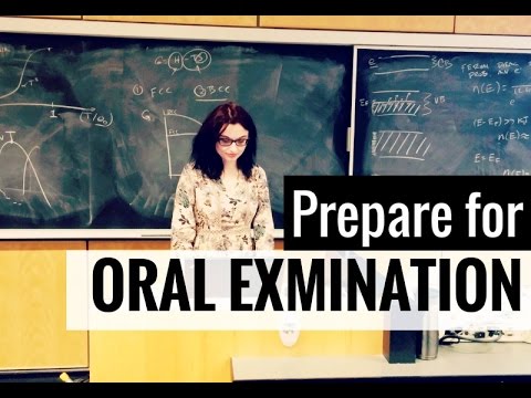 oral exam presentation