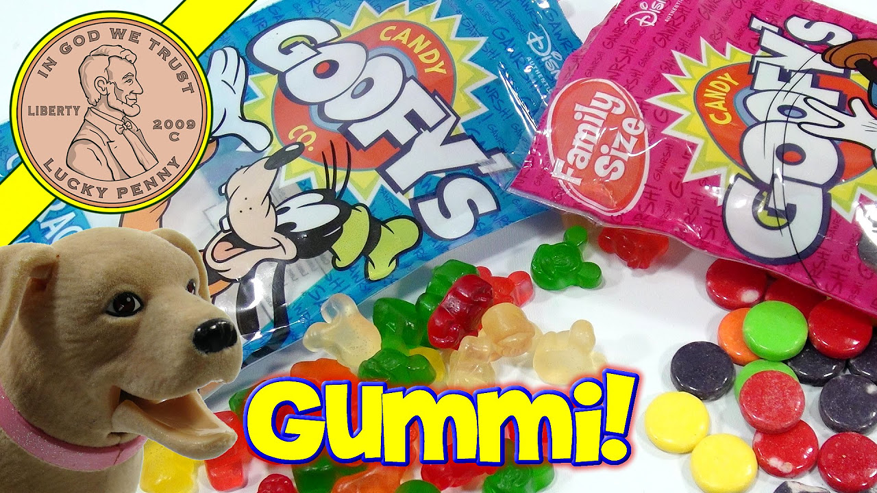 Chewy Spree & Character Gummi Candy From Goofy's Candy Store - YouTube