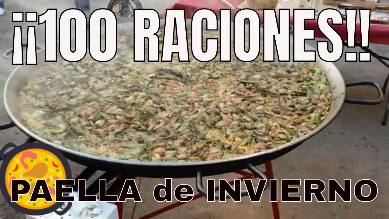 Paella valenciana de invierno ¡¡PARA 200!! por Juan Carlos Galbis y arroces Tartana locosXlapaella