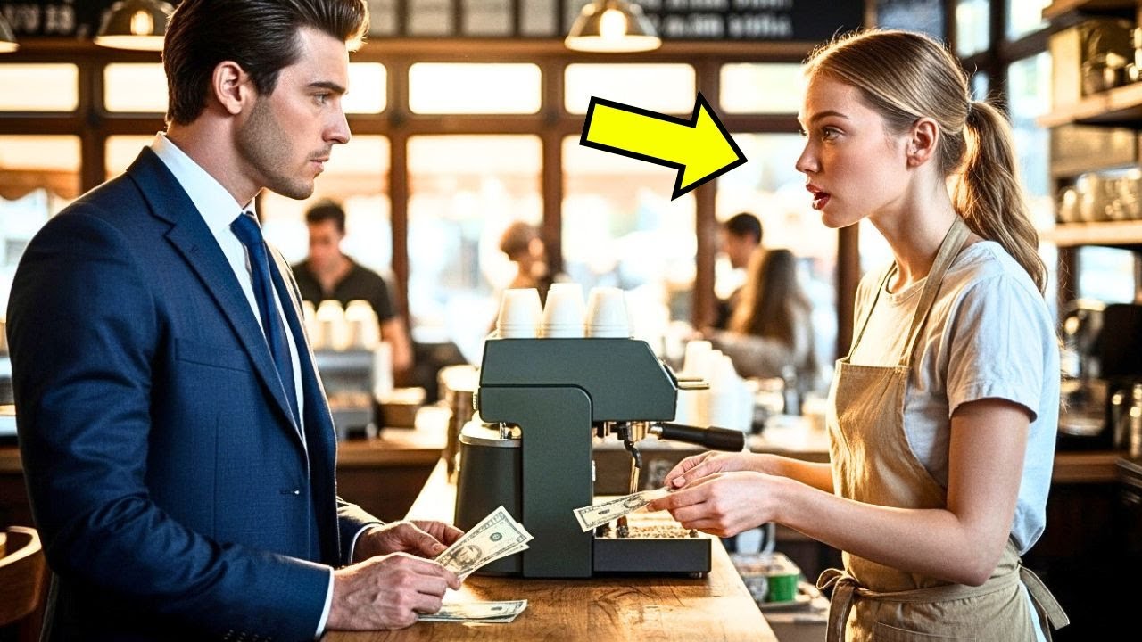 „Dam ci 500$… Udasz moją dziewczynę na dzień?” — biedna kelnerka zamarła w kawiarni